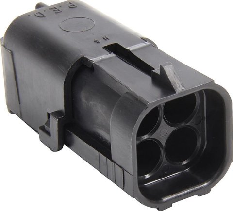 Allstar Performance Weatherpack Connector Housings ALL76297 Wiring Replacement Parts, Weatherpack, Housing, 4 Pin, Male, Square, Each