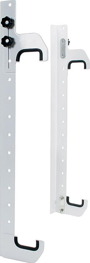 Allstar Performance Wall Mount Radiator Holder Kits ALL12216 Holder, Mount, Adjustable, Aluminum, White, Each