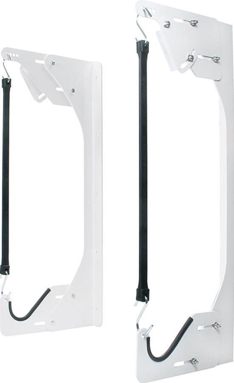 Allstar Performance Nose Wing Mounts ALL12214 Garage and Trailer Organizers, Mounts, Aluminum, White, One Capacity, Pair