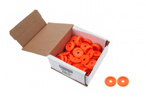 Allstar Performance Washers ALL18854-50 Hardware, Body Bolt Washer Plastic Fluor Orange 50pk
