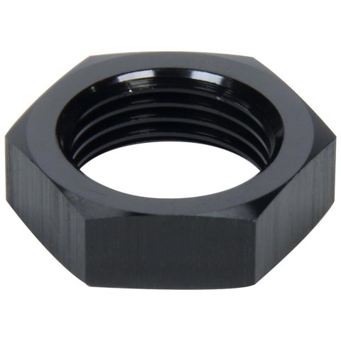 Allstar Performance Bulkhead Nuts ALL49603 Hardware, Nuts, Aluminum, Black Anodized, -8 AN, Female Threads, Each