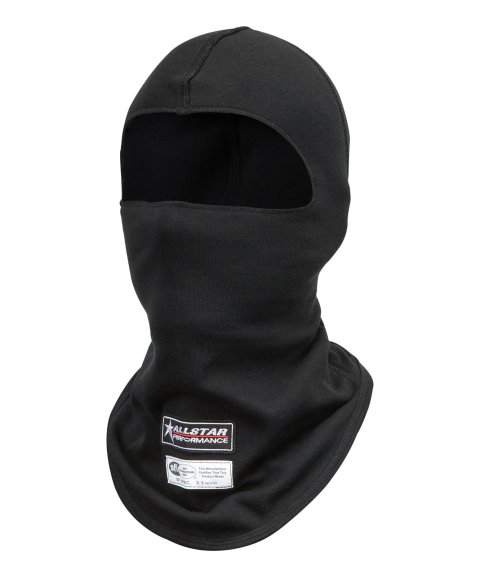 Allstar Performance Head Socks ALL923114 Socks, SFI 3.3, Single-Layer, Single Eye Opening, Aramid/Cotton, Black, Moisture Wicking, Each