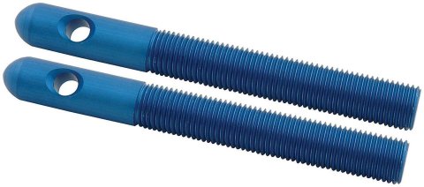 Allstar Performance Replacement Hood Pins ALL18489 Pins, Aluminum, Blue Anodized, 3/8 in. Diameter, Pair