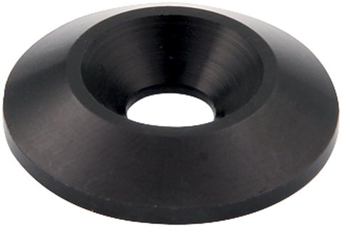 Allstar Performance Countersunk Washers ALL18663-50 Washers, Countersunk, Aluminum, Black Anodized, I.D. Chamfer, 0.250 in. I.D., 1.00 in. O.D., Set of 50
