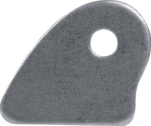 Allstar Performance Chassis Tabs ALL60076 Tab, Steel ,Natural, 1/8 in. Thick, 3/8 Hole, Set of 4