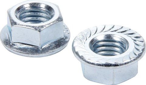 Allstar Performance Nuts ALL16044-10 serrated flange nuts, 1/2 in-13. 10-pack.