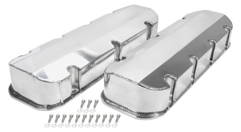 Allstar Performance Fabricated Aluminum Valve Covers ALL26176 Covers, Covers, Big Block Chevy, Tall, Natural Finish, Without Holes, Sold as a Pair