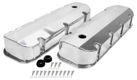 Allstar Performance Valve Covers ALL26177 BB Chevy Fabricated alum with Holes