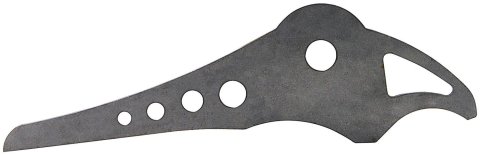 Allstar Performance Front Strut Mounting Brackets ALL60215 Shock Mount, Steel, Natural, 1/8 in. Thick, Each