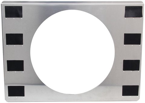 Allstar Performance Fan Shrouds ALL30063 Shroud, Aluminum, Natural, Bolt-On, 16" Diameter, Each