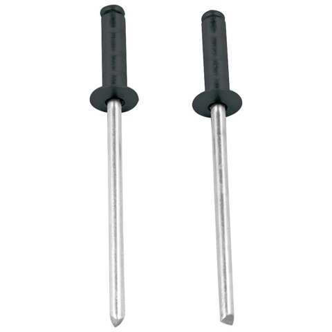 Allstar Performance Multi-Grip Rivets ALL18098 Hardware, 1/8 in Rivet Steel Mandrel, Black, Set of 250