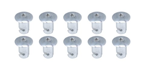 Allstar Performance Oval Head Button Fasteners ALL19075 Quick Fasteners, Fasteners, Torx Head, Aluminum, Cadium Plated, 0.44 in. Shank Diameter, 0.55 in. Shank Length, Set of 10
