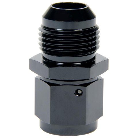 Allstar Performance AN Flare Adapter Fittings ALL49756 Fitting, Adapter, Reducer, Aluminum, Black Anodized, Straight, -16 AN, -20 AN, Male Threads, Each