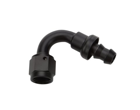 Allstar Performance Hose Ends ALL49462 End Pushlock Black Aluminum 120 Deg Elbow -6