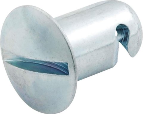 Allstar Performance Oval Head Button Fasteners ALL19230 Quick Fasteners, Fastener Head, Steel, Cadmium Plated, Slotted, 0.550 in., Set of 10