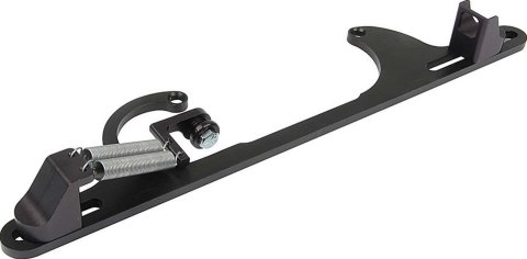 Allstar Performance Adjustable Throttle Brackets with Return Springs ALL54211 Bracket Springs, Adjustable, Carb Base Mount, Aluminum, Black, Edelbrock or 4150 Carb, GM, Kit