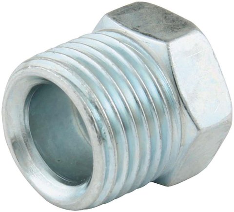 Allstar Performance Inverted Flare Nuts ALL50142 Tube Nuts, Flare, 3/8 in. Tube, 5/8-18 in. Nut, Steel, Zinc, Set of 10