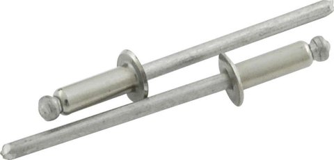 Allstar Performance Small Head Rivets ALL18196 Rivets, Blind Rivets, 1/8 in. Rivet, 1/4 in. Head, Aluminum/Stainless Steel, Silver, Set of 500