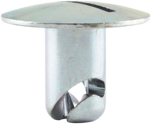 Allstar Performance Oversized Oval Head Button Fasteners ALL19223 Fastener Head, Fasteners, Quick Fastener, Steel, Cadmium Plated, 0.500 in Length, Set of 50
