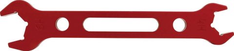 Allstar Performance AN Wrenches ALL11124 Wrench, Double-Ended, -4 AN, -6 AN, Aluminum, Red Anodized, Each