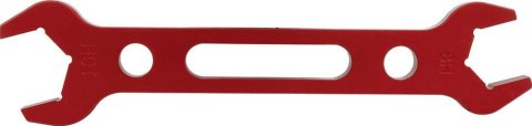 Allstar Performance AN Wrenches ALL11128 Wrench, Double-Ended, -8 AN, -10 AN, Aluminum, Red Anodized, Each