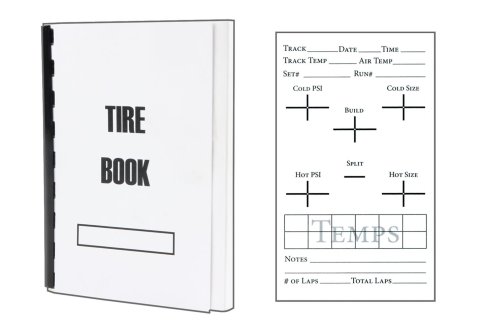 Allstar Performance Reference Books ALL041 Keep track of tire settings before and after race. 4 in x 5 in pocket size book includes 5