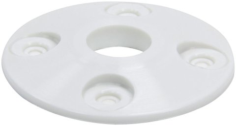 Allstar Performance Replacement Hood Pin Scuff Plates ALL18431 Plates, Plastic, White, Set of 4