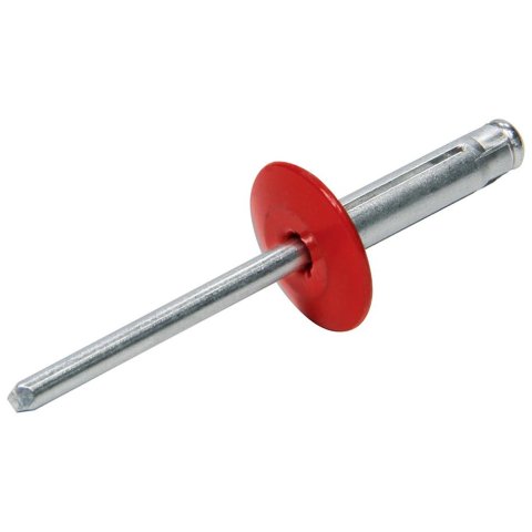 Allstar Performance Tri-Fold Rivets ALL18062 Rivets, Tri-Fold, Blind Rivet, 3/16 in. Rivet, 5/8 in. Head, Aluminum, Red, Set of 250