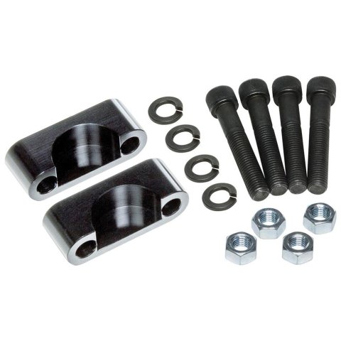 Allstar Performance U-Joint Girdles ALL69025 Fasteners, Girdles, Aluminum, Black Anodized, 1310/1330 Series U-Joint, 1 1/16 in. Cap Diameter, Pair