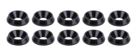 Allstar Performance Countersunk Washers ALL18659 Washer 1/4 in x 3/4 in, Black