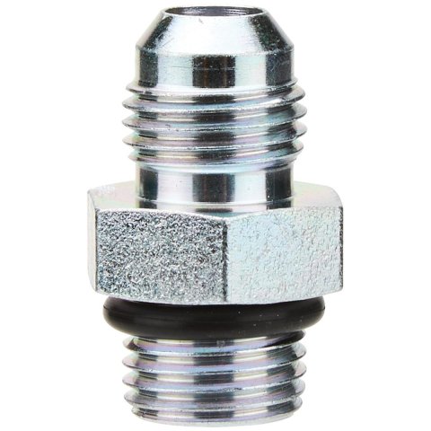 Allstar Performance Power Steering Fittings ALL48214 Fitting, Adapter, Steel, Gold Iridited, -6 AN, 9/16-18 in. O-ring, Each
