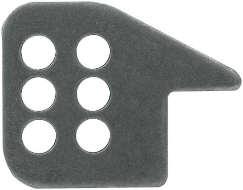 Allstar Performance Trailing Arm Brackets ALL60046 or Leaf Spring Bracket, Front, 5/8 in. Mounting Holes (2 Rows of 3 Holes Each), Welding Required