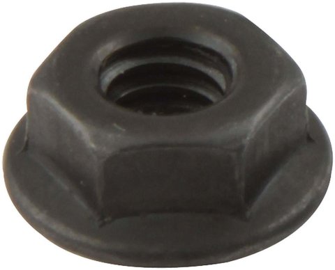 Allstar Performance Spin Lock Nuts ALL18555-50 Nuts, 1/4-20 in. Thread, 7/16 in. Wrench, Steel, Black, Set of 50