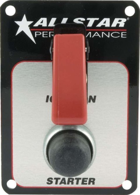 Allstar Performance Electrical Switch Panels ALL80141 Panel, Ignition with Cover, Starter, No Light, Each