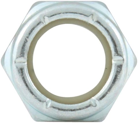 Allstar Performance Nylon Locking Hex Nuts ALL16074-10 Nuts, 1/2-20 in Threads, Thin with Insert, Set of 10