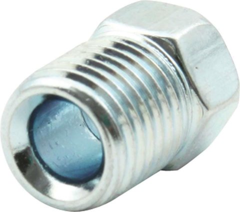Allstar Performance Inverted Flare Nuts ALL50110 Tube Nuts, Flare, 3/16 in. Tube, 3/8-24 in. Nut, Steel, Zinc, Set of 10