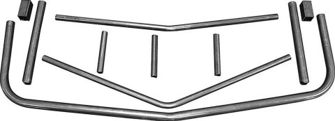 Allstar Performance Monte Carlo SS Front Bumper Kits ALL22369 Bumper, Kits, Tube, Steel, Natural, Chevrolet, Kit