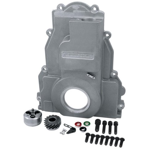 Allstar Performance LS Timing Cover Conversion Kits ALL90090 Cover, LS, One-piece, Aluminum, Natural, Chevy, Small Block LS, Adapts Ford Distributor to Cover, Kit