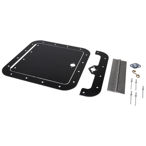 Allstar Performance Access Panels ALL18541 Deck Lid, Aluminum, Black, Square, 8 in. x 8 in. Door, Universal, Kit