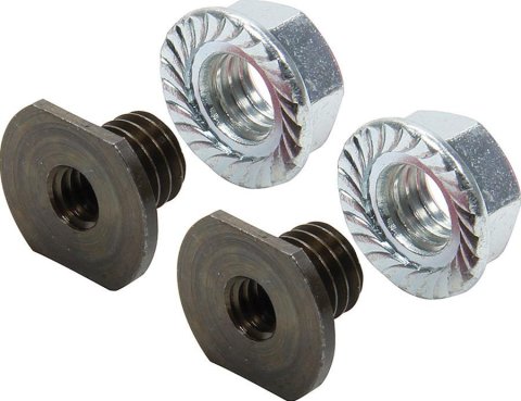 Allstar Performance Threaded Nut Inserts ALL18547 Inserts, Threaded, 1/4-20 in., Steel, Natural, 3/8 in. Hole Size, Pair