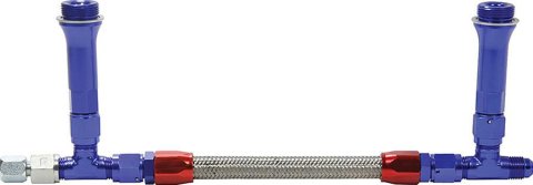 Allstar Performance Carburetor Feed Lines ALL26154 fuel line kit is designed for Holley dual feed carburetors, feature braided -6 line with a
