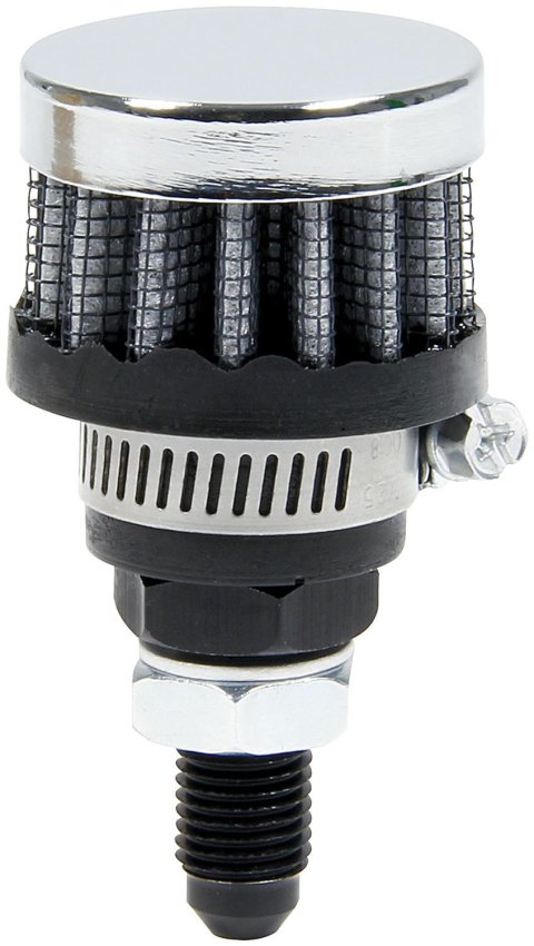 Allstar Performance Mini Breathers ALL36145 Breather, -4 AN Male Inlet, 1.488 in. O.D., 2.75 in. Tall, Each