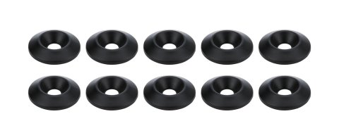 Allstar Performance Countersunk Washers ALL18690 Body Fasteners, Plastic Washer 1/4 in x 1 in, Black