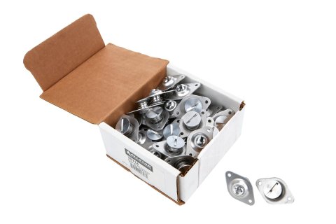Allstar Performance Flush Head Self-Ejecting Button Fasteners ALL19114 Quick Fasteners, Button, Slotted Head, Aluminum, Cadmium Plated, 0.44 in. Shank Diameter, 0.50 in. Length, Set of 50