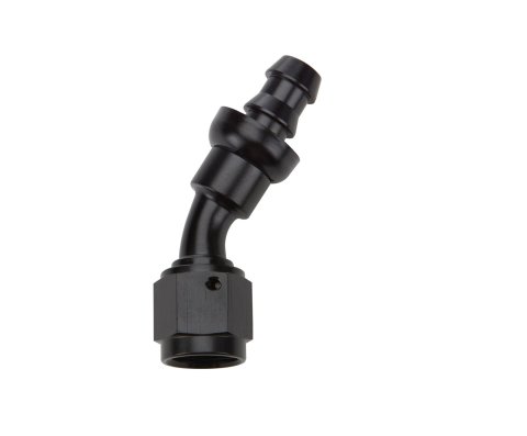 Allstar Performance Hose Ends ALL49422 End Pushlock Black Aluminum 30 Deg Elbow -6