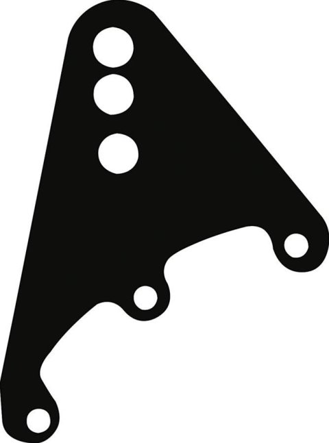 Allstar Performance Quick-Change Upper Link Brackets ALL60150 Bracket, Steel, Black, Three .750 in. Diameter Holes, Kit
