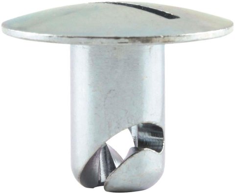 Allstar Performance Oversized Oval Head Button Fasteners ALL19221 Quick Fasteners, Fastener Head, Steel, Cadmium Plated, Slotted, 0.500 in., Set of 10