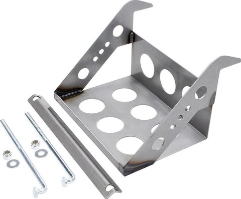 Allstar Performance Battery Boxes ALL76101 Box, Steel, Natural, 10.000 in. Length, 7.250 in. Width, Bolt-On/Weld-On, Each