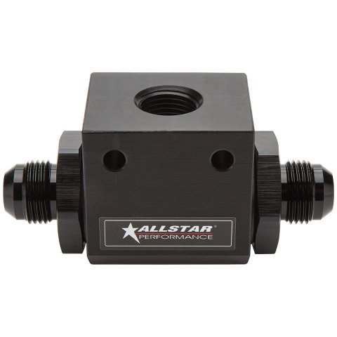 Allstar Performance Inline Oil Temperature Tees ALL90040 Tee, In-Line, Auluminum, -10 AN, Each