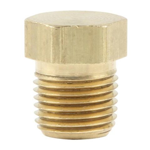 Allstar Performance Brake Fittings ALL50182 Pipe Plug, Hex Head, Brass, 1/8 in. NPT, Set of 4